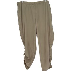 Chico's Pants Women's Size Large Beige Stretch Waist